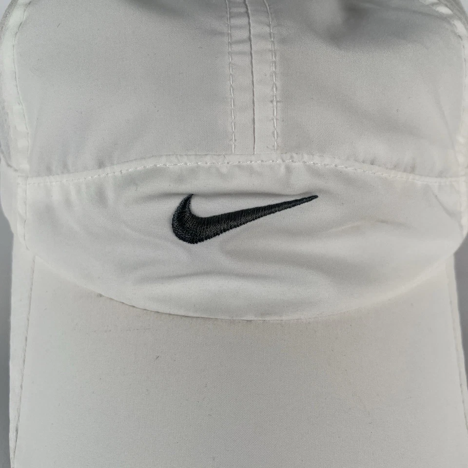 Nike Featherlight 7 Panel FitDry Hat Women’s One Size 595511-100 White Gray - Image 2 of 4
