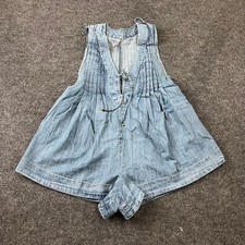 FREE PEOPLE Webster Sleeveless Romper Women's Size XS Falling Rain Was