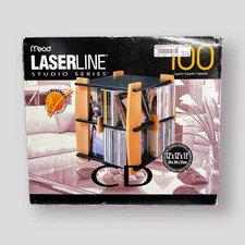Mead LASERLINE Studio Series 100 CD Storage Carousel Spinner Vintage OPEN BOX