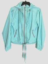 z KYODAN Hoodie Pockets Drawstring Zip Sea Green Blue Aqua Sz Small NWOT