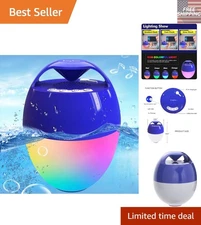 Hands-Free Floating Bluetooth Speaker for Pool Parties with LED Illumination