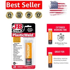 PlasticWeld 2 oz Waterproof Epoxy Putty for DIY Automotive and Marine Repairs