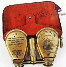 ZAIN Vintage Nautical Monocular Telescope Antique Brass Binocular Maritime