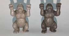 Marx Super Circus Gorillas Playset Plastic Rubber Animals Vintage 1950s Set of 2