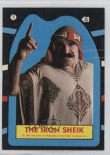 1985 Topps WWF Stickers The Iron Sheik #5 HOF 0ax9