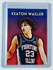 Keaton Wagler Limited Artist Signed "Illinois Fighting Illini" Trading Card 3/10