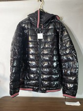 Calvin Klein Men s Puffer Shiney Black Hood J...