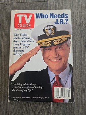 TV Guide July 10-16 1993 Dallas Hagman Harrold MLB Cone Head Movies