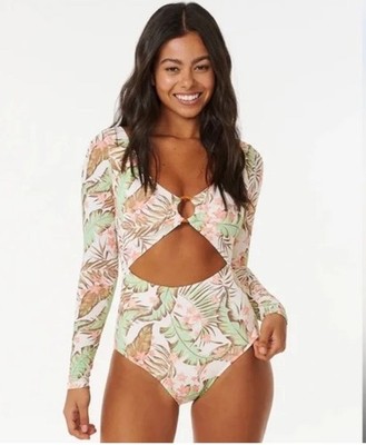 NEW Rip Curl La Quinta Good Coverage One-Piece Swimsuit XS Tropical Womens