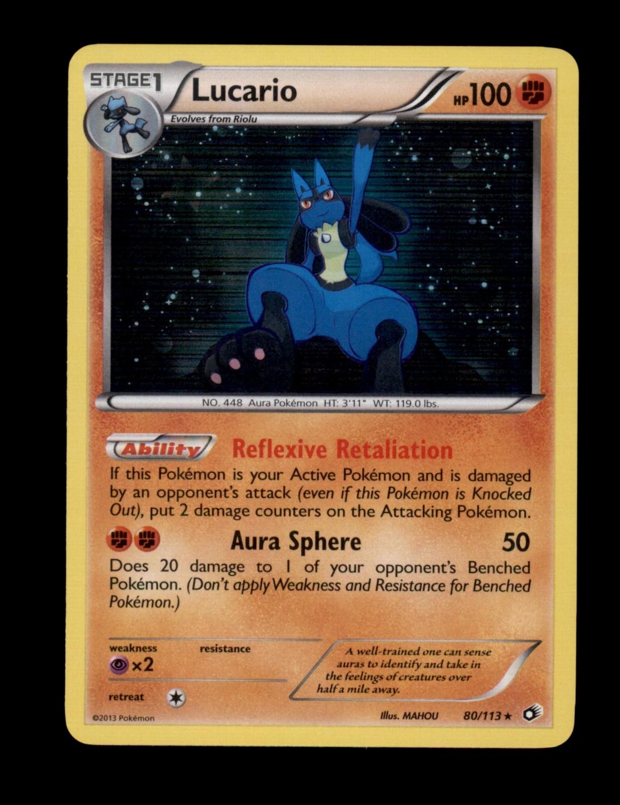 Lucario 80/113 - Pokemon Legendary Treasures