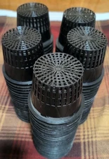 97 4 Inch Net Pots Plastic Black For Hydroponics