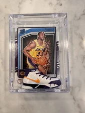 Bronny James Custom Basketball Card Display Mini Sneaker Shadow Box