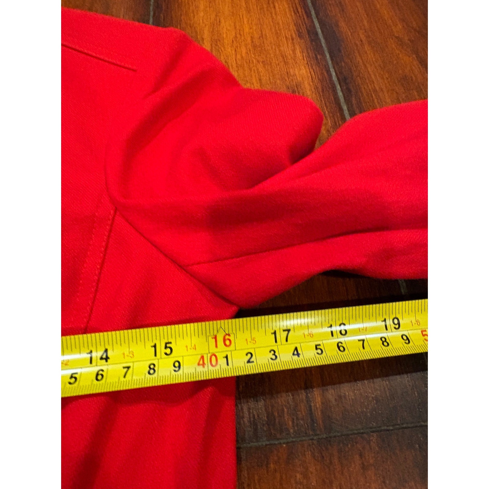 ETCETERA Red Fitted Blazer Jacket Button Front Ma… - image 5