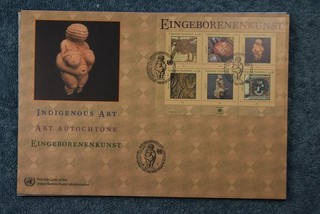 2004 Indigenous Art Large Form FDC Vienna Mini Sheet