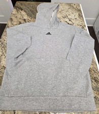 ADIDAS Mens Hoodie Jumper Large 14/16 Gray