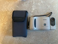 First Commercial Digital Camera Casio QV-10A With Case FOR PARTS OR REPAIR