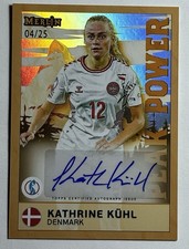 2025 Topps Merlin UEFA Women's Euro Peak Power Orange Katherine Kuhl Auto 4/25