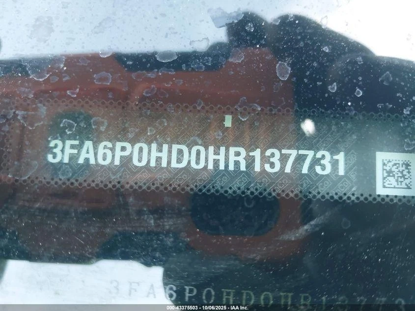 Used Front Left Fender fits: 2017 Ford Fusion L. w/o charging port Front Left Gr - Image 4 of 4