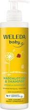 WELEDA Calendula Waschlotion & Shampoo 400 ml Baby mild empfindliche Haut