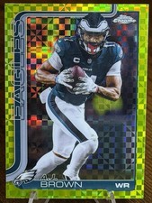 2025 Topps Chrome A.J. Brown Lime Green X-Fractor! 🔥 Eagles