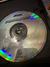 Galactic Attack (Sega Saturn, 1995) Complete With Reg.Card/Tested/Damaged Case