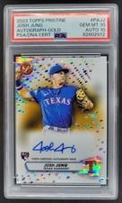 2023 Topps Pristine Josh Jung Auto Gold Refractor /50 RC PSA 10 Rangers BB12