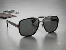 Gucci GG0448S-001 Men sunglasses Black Frame Grey lens NEW