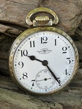 1906 Ball Official Standard 19J Railroad Pocket Watch Runs Well 16S Lever Set