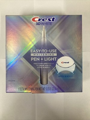 Crest Easy-To-Use Whitening Pen+LED Light to Apply & Boost Exp. 8/31/26