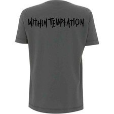 Image of Within Temptation T Shirt Purge Jumbo Band Logo new Official Mens Charcoal Grey