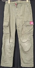   Levi  s Boys Cargo Pants Olive Green Size 7 Elastic Waist Pull-On Joggers Casual