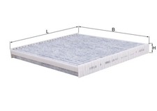 MAHLE Innenraumfilter LAK 411 Aktivkohlefilter für FIAT PEUGEOT JUMPER BOXER U9