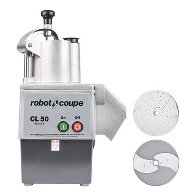 Robot Coupe CL50E Continuous Feed Food Processor with 2 Discs - 1 1/2 hp