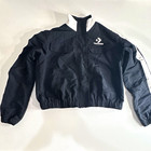 Converse Bomber Jacket Full Zip Black/White Logo Unisex Kids Size M — photo 1