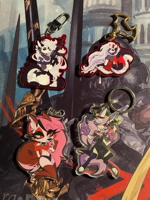 Loona Helluva Boss Acrylic Charm Lot USED READ DESC Vivziepop Anime Merch