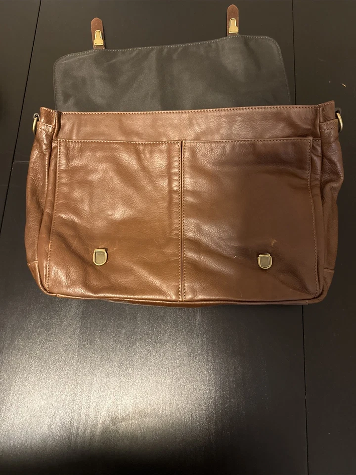 Bandolera Fossil Cuero Marrón Foto 4 de 4