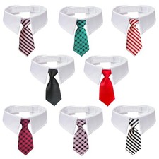 Bow Ties for Dogs, 8PCS Adjustable Pet Bow Tie Collar with Necktie, XL
