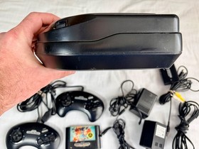 Sega Genesis Model MK-4102 16-bit Console & Sega CD - For Parts Or Repair Only