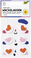 Folia Wackelaugen Hearts GrößE L Selbstklebend 6 StüCk