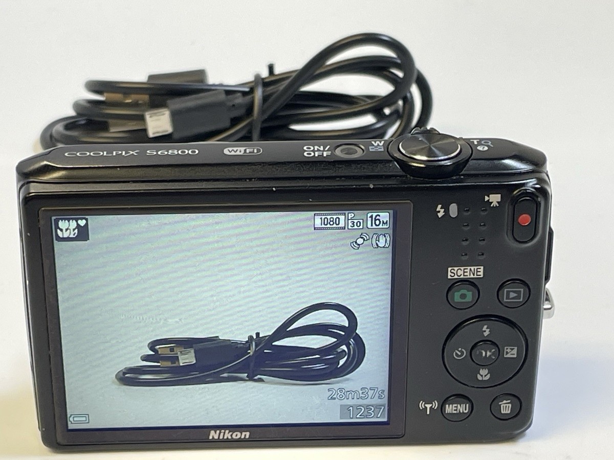 Nikon COOLPIX S6800 16.0MP Digital Camera - Black for sale online