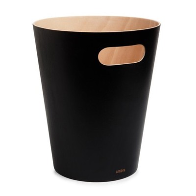 Umbra Abfalleimer Woodrow Can Birkenholz schwarz/natur 082780-045