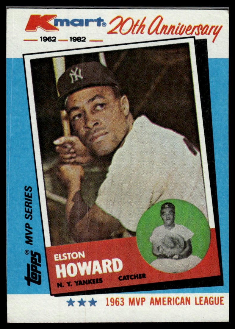 1982 Topps Kmart 20th Anniversary AL & NL MVP's #3 Elston Howard