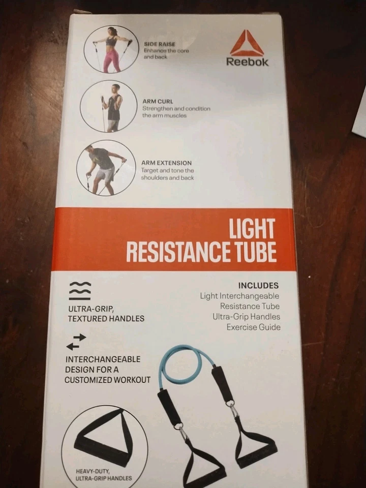 Tubo de resistencia a la luz Reebok Ultra-Grip, asas texturizadas nuevo en caja Foto 3 de 3