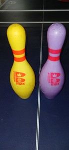 Brunswick Max Ten-pin Bowling Pin rit dyed Yellow Purple 