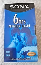 NEW Sony T120VRH Premium Grade VHS Video Tape