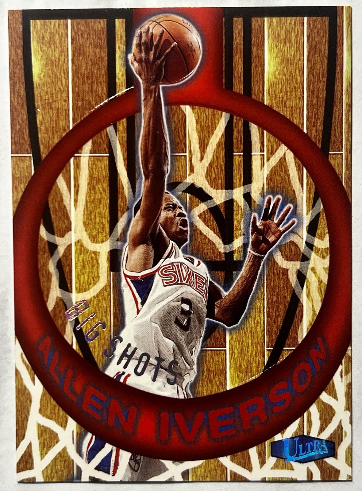 1997-98 Fleer Ultra Allen Iverson Big Shots #2-BS Philadelphia 76’ers HOF