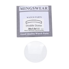 1Pc 38 3.0 1.5mm Double Domed Mineral Watch Crystal 30mm Diameter Concave Glass