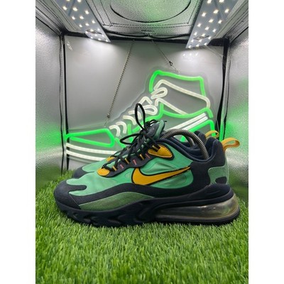 Nike Air Max 270 React Electro Green Yellow Ochre-Obsidian AO4971 300 Shoe 8.5