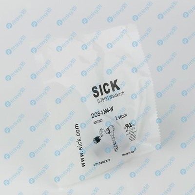 1PCS New   DOS-1204-W 6007303 Four core M12 female bend connector #bv