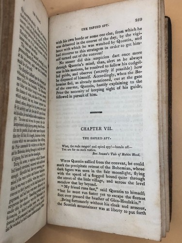 Sir Walter Scott Quentin Durward Vol 1 1823 OLD ANTIQUE LITERATURE HISTORICAL - Picture 12 of 17